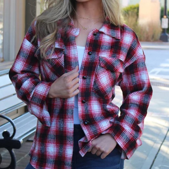 Aventura Clothing Plaid Organic Cotton Flannel Button Down Shirt - Picture 2 of 11